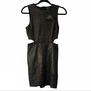 moon collection small dress‎ NWT gold black